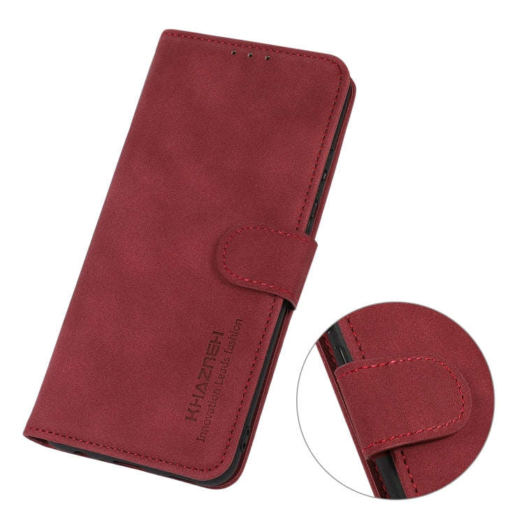 For Honor 50 / Huawei nova 9 KHAZNEH Matte Texture Leather Phone Case(Red)