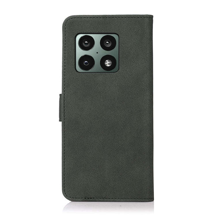 For OnePlus 10 Pro KHAZNEH Matte Texture Leather Phone Case(Green)