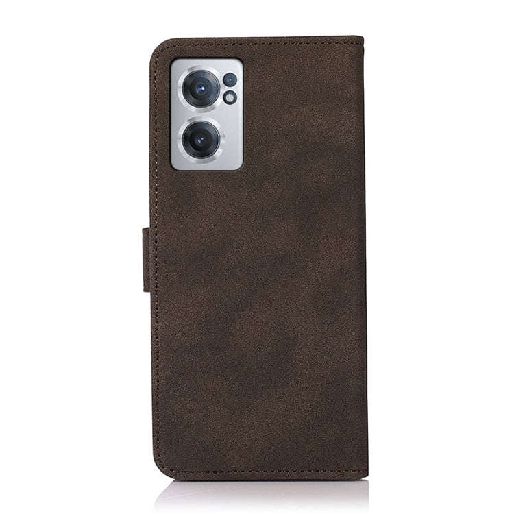 For OnePlus Nord CE 2 5G KHAZNEH Matte Texture Leather Phone Case(Brown)