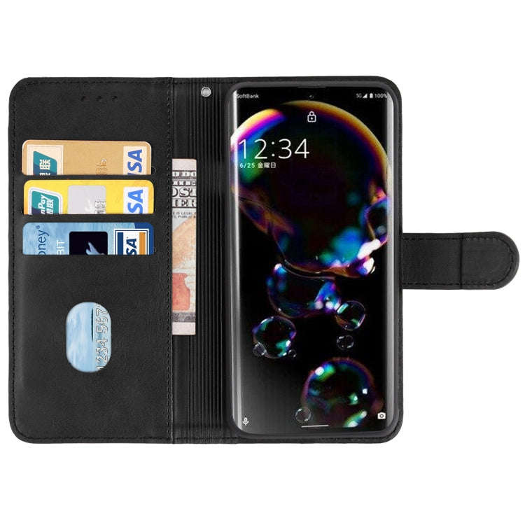 For Sharp Aquos R7/P7 Leather Phone Case(Black)