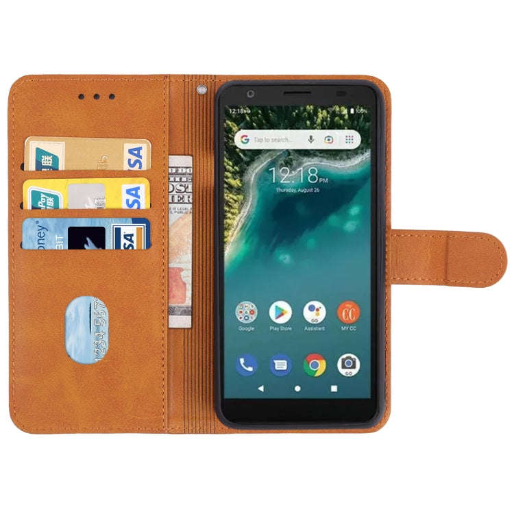 For ZTE AVID 589 / Z5158 Leather Phone Case(Brown)