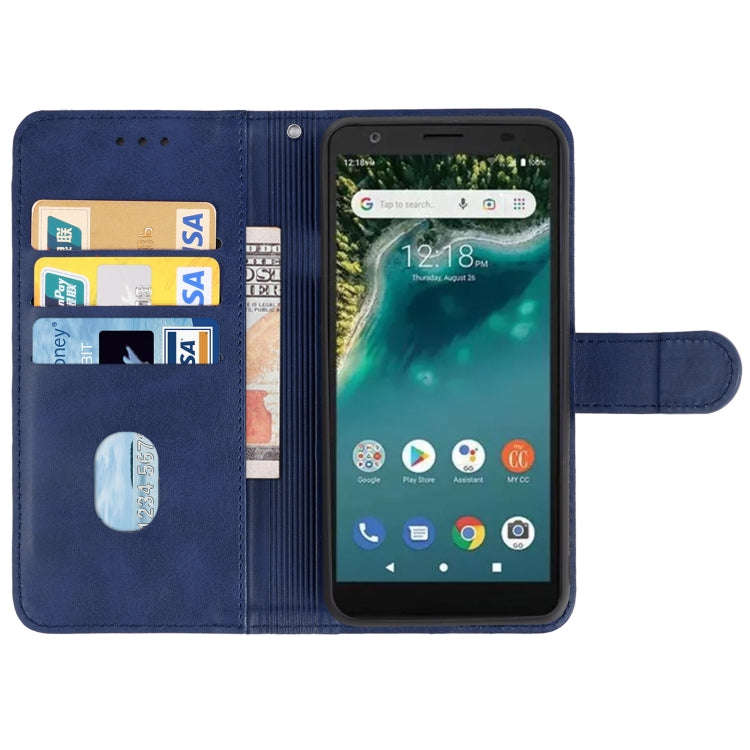 For ZTE AVID 589 / Z5158 Leather Phone Case(Blue)