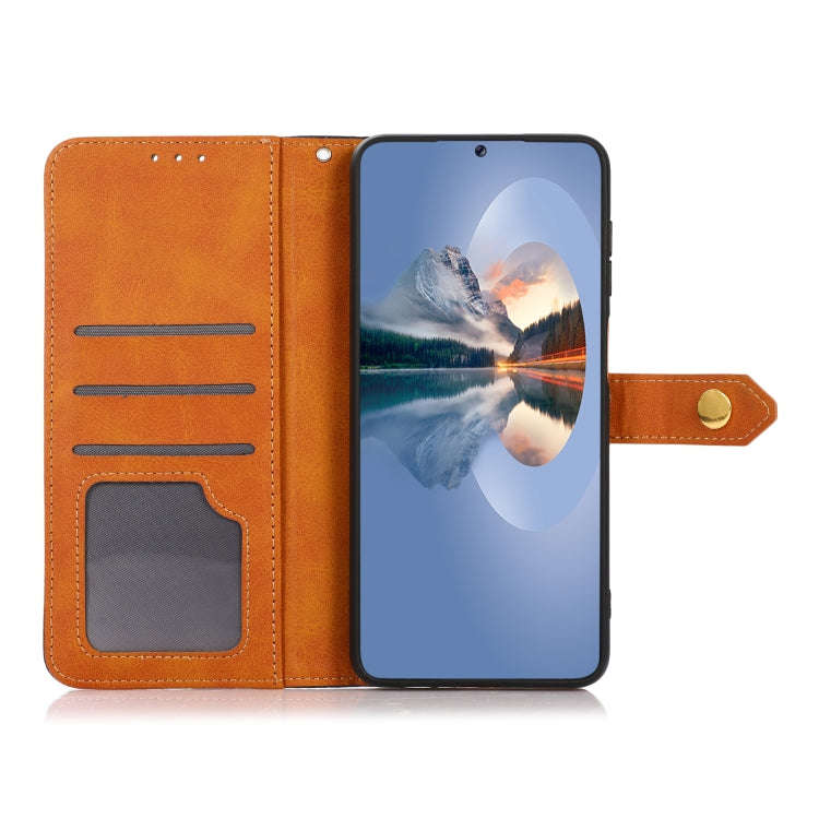 For Honor X8 / 30i / Play6T Pro KHAZNEH Dual-color Cowhide Texture Flip Leather Phone Case(Rose G...
