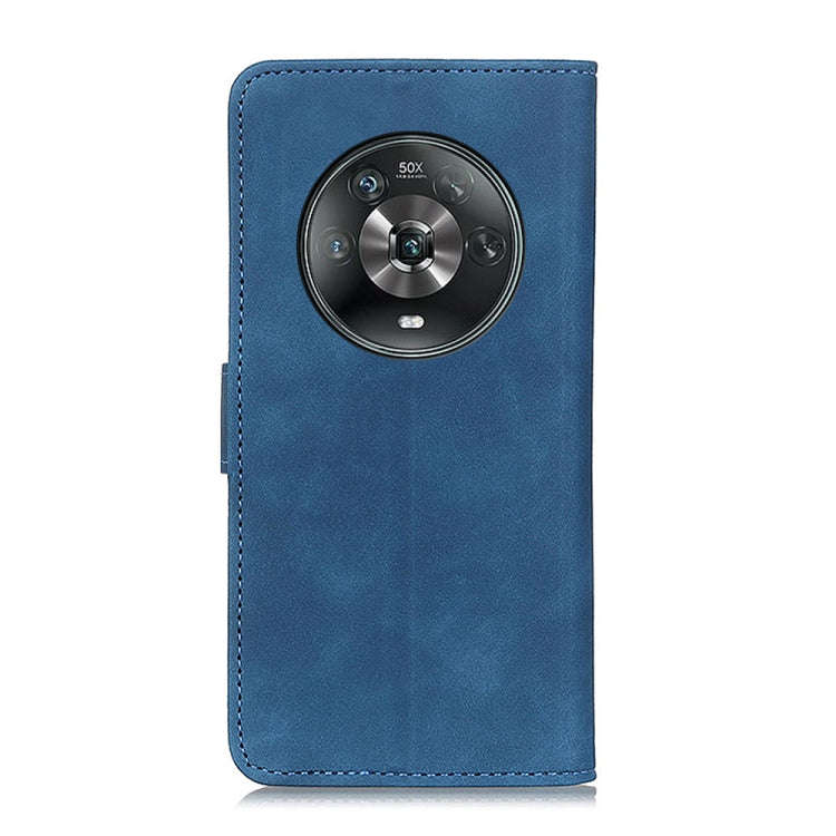 For Honor Magic4 KHAZNEH Retro Texture Flip Leather Phone Case(Blue)