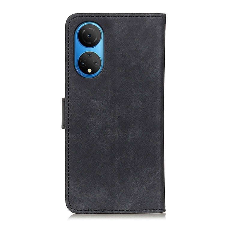 For Honor X7 / Play 30 Plus KHAZNEH Retro Texture Flip Leather Phone Case(Black)