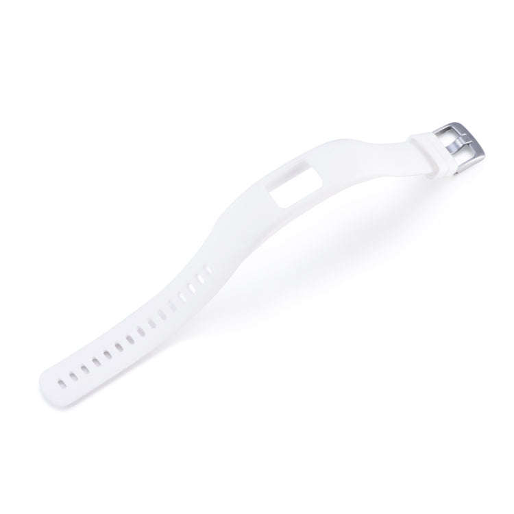 For Garmin Vivofit 4 Gloss & Color Integrated Silicone Watch Band(White)
