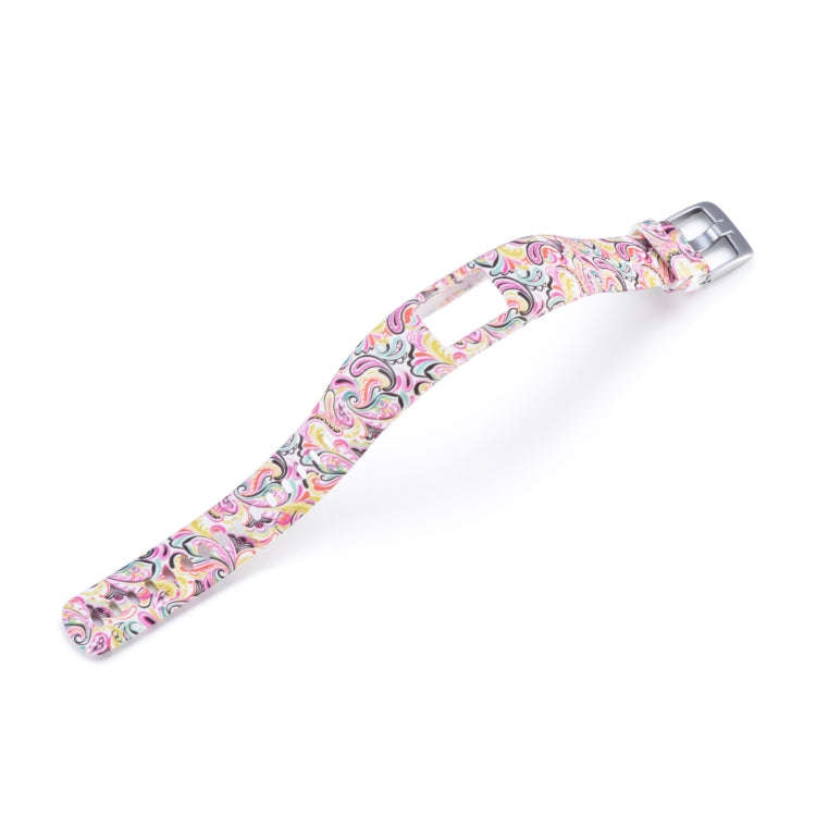 For Garmin Vivofit 4 Gloss & Color Integrated Silicone Watch Band(Facebook)