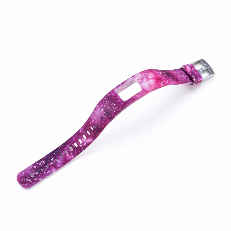 For Garmin Vivofit 4 Gloss & Color Integrated Silicone Watch Band(Starry Sky)