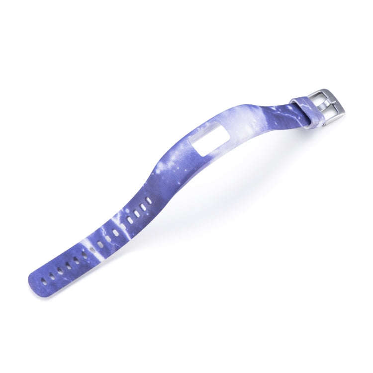 For Garmin Vivofit 4 Gloss & Color Integrated Silicone Watch Band(Star Purple)