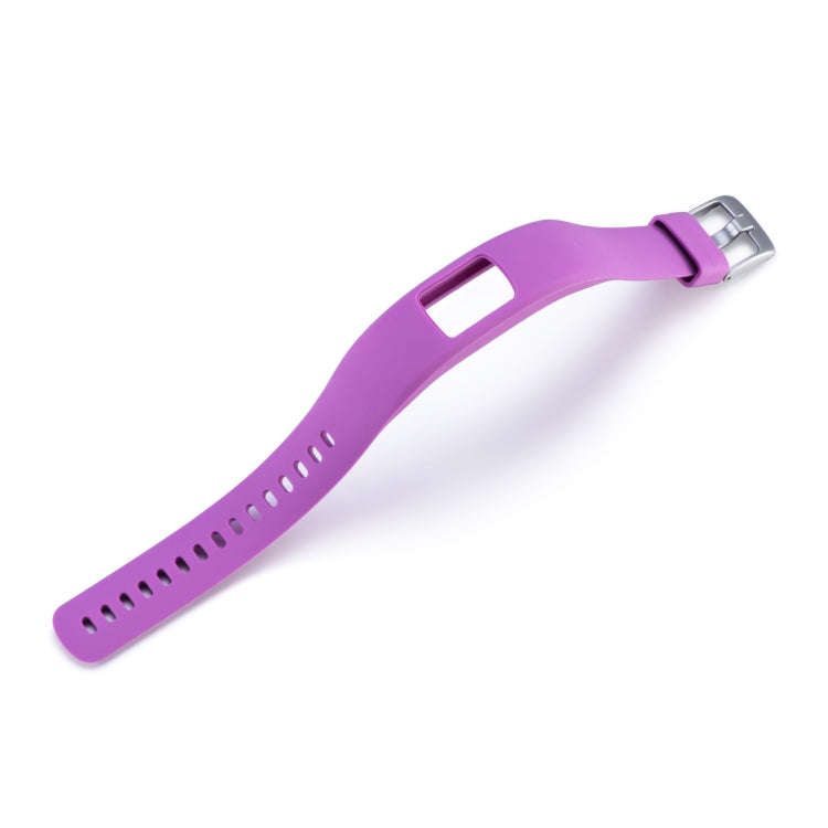 For Garmin Vivofit 4 Gloss & Color Integrated Silicone Watch Band(Purple)