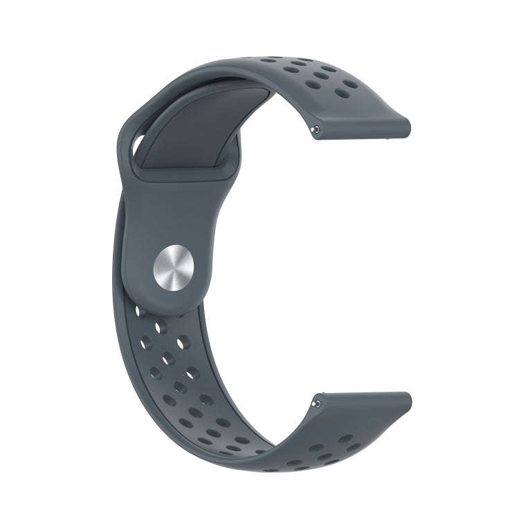 For Galaxy SM R800 46mm Silicone Breathable Watch Band(Gray)