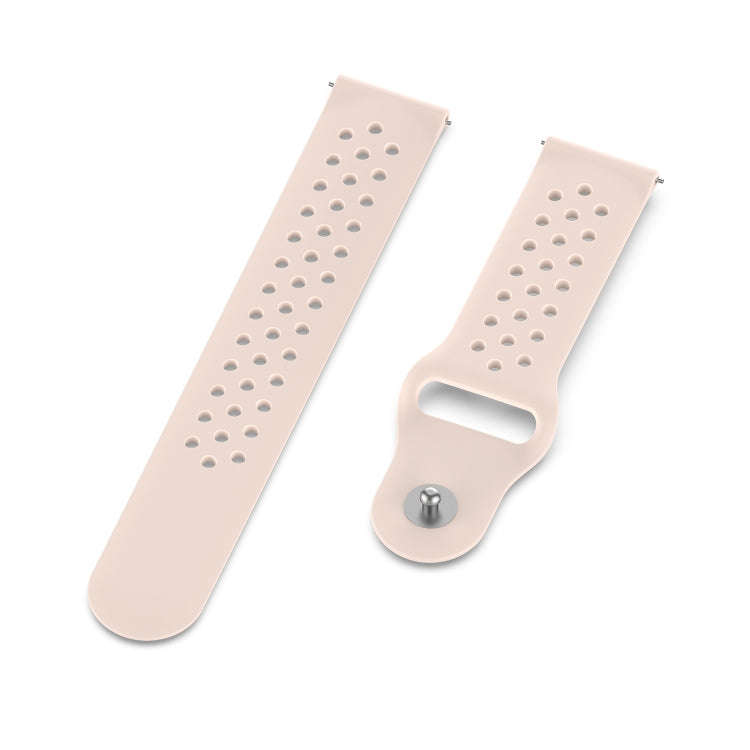 For Galaxy SM R800 46mm Silicone Breathable Watch Band(Light Pink)