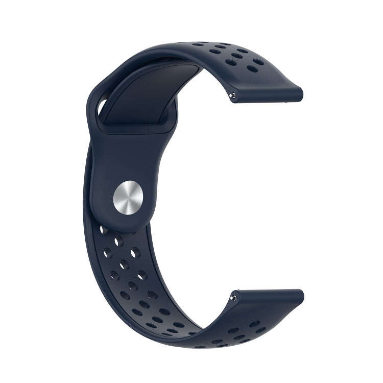 For Galaxy SM R800 46mm Silicone Breathable Watch Band(Midnight Blue)