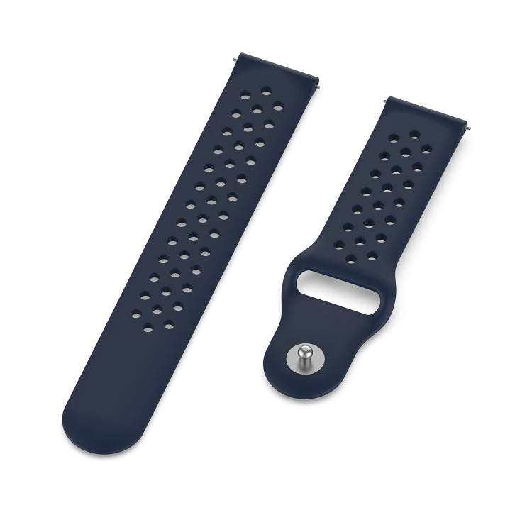 For Galaxy SM R800 46mm Silicone Breathable Watch Band(Midnight Blue)