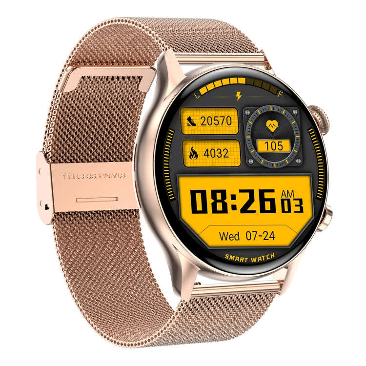 HK8Pro 1.36 inch AMOLED Screen Steel Strap Smart Watch, Support NFC Function / Blood Oxygen Monit...