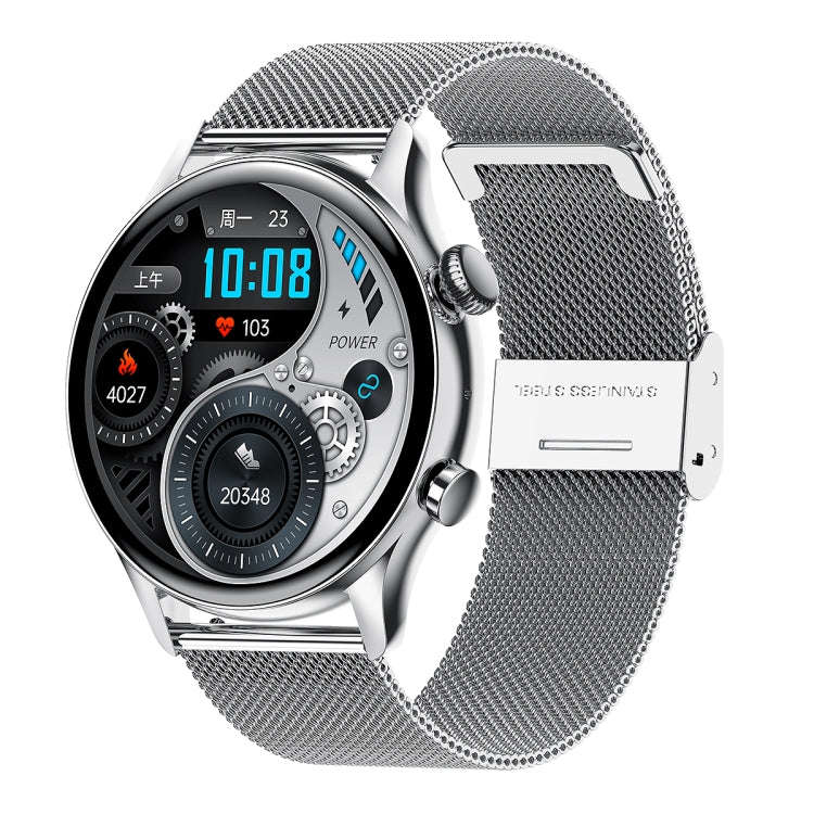 HK8Pro 1.36 inch AMOLED Screen Steel Strap Smart Watch, Support NFC Function / Blood Oxygen Monit...