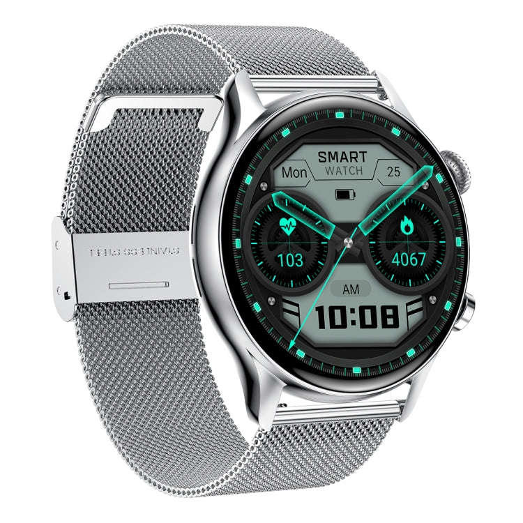 HK8Pro 1.36 inch AMOLED Screen Steel Strap Smart Watch, Support NFC Function / Blood Oxygen Monit...