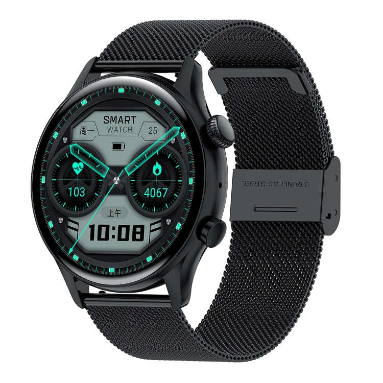 HK8Pro 1.36 inch AMOLED Screen Steel Strap Smart Watch, Support NFC Function / Blood Oxygen Monit...