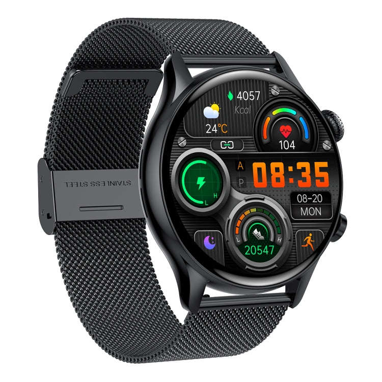 HK8Pro 1.36 inch AMOLED Screen Steel Strap Smart Watch, Support NFC Function / Blood Oxygen Monit...