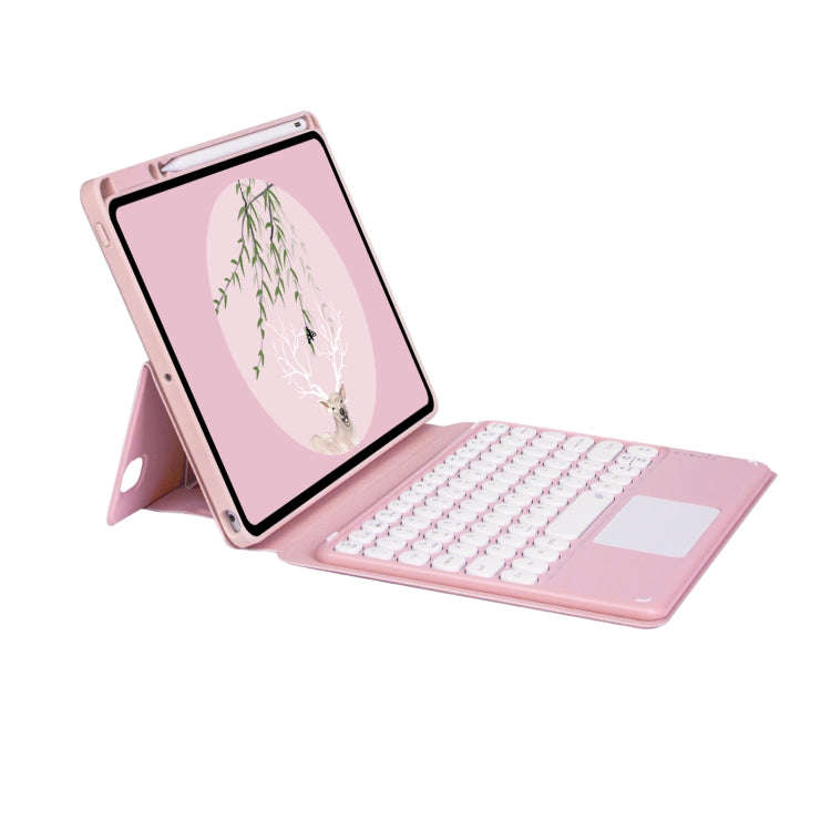 Bluetooth Keyboard Leather Case with Touchpad & Rotatable Bottom Case For iPad 10.2 2021 & 2020 &...