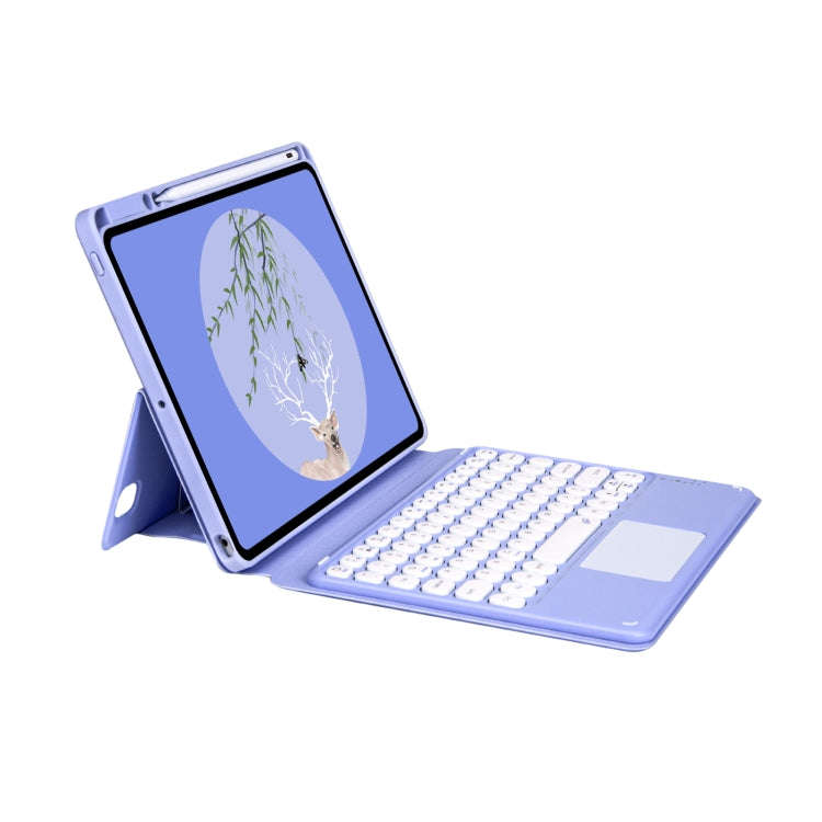 Bluetooth Keyboard Leather Case with Touchpad & Rotatable Bottom Case For iPad 10.2 2021 & 2020 &...