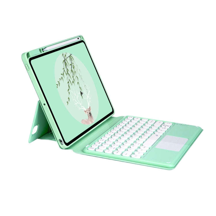 Bluetooth Keyboard Leather Case with Touchpad & Rotatable Bottom Case For iPad 10.2 2021 & 2020 &...