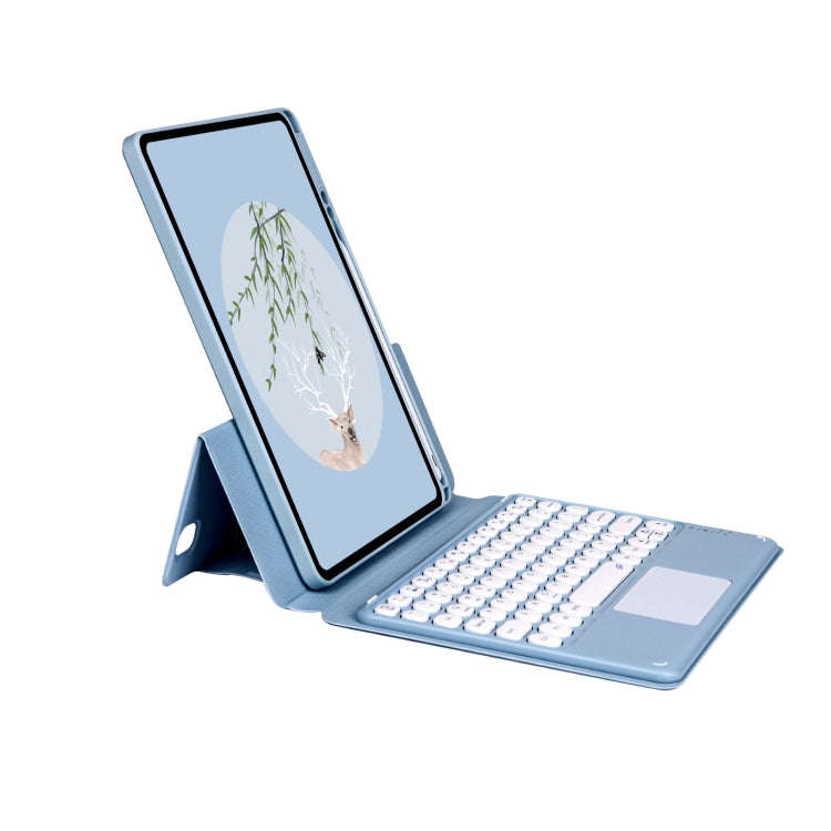 Bluetooth Keyboard Leather Case with Touchpad & Rotatable Bottom Case For iPad 10.2 2021 & 2020 &...