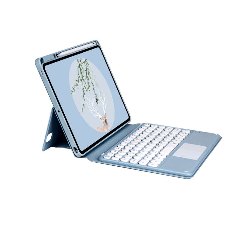 Bluetooth Keyboard Leather Case with Touchpad & Rotatable Bottom Case For iPad 10.2 2021 & 2020 &...