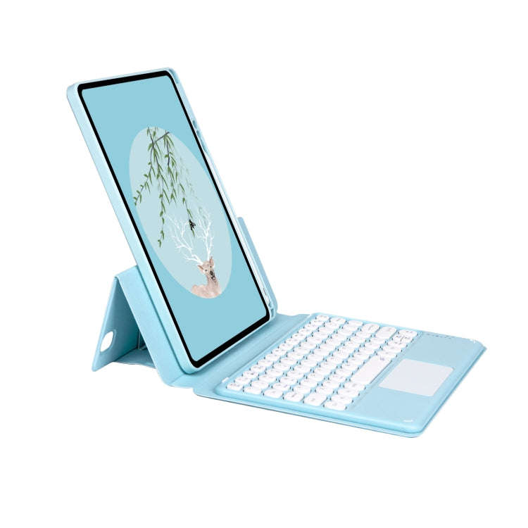 Bluetooth Keyboard Leather Case with Touchpad & Rotatable Bottom Case For iPad 10.2 2021 & 2020 &...
