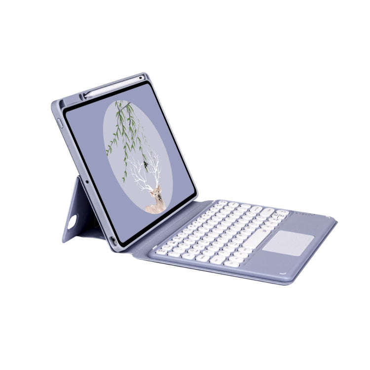Bluetooth Keyboard Leather Case with Touchpad & Rotatable Bottom Case For iPad 10.2 2021 & 2020 &...