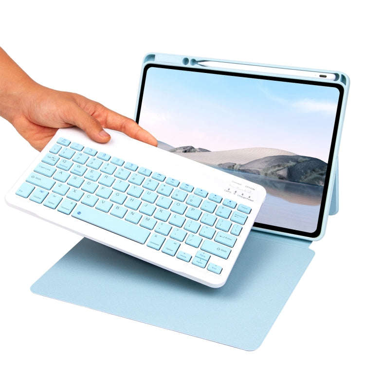 Bluetooth Keyboard Leather Case with Touchpad & Rotatable Bottom Case For iPad 10.2 2021 & 2020 &...