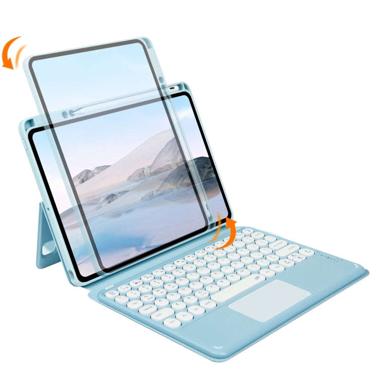 Bluetooth Keyboard Leather Case with Touchpad & Rotatable Bottom Case For iPad 10.2 2021 & 2020 &...