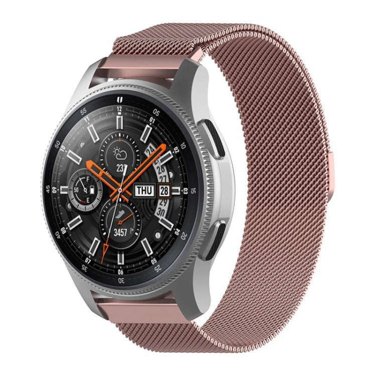 For Galaxy SM R800 46mm Milanese Watch Band(Rose Pink)