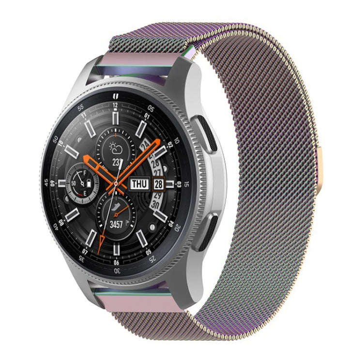 For Galaxy SM R800 46mm Milanese Watch Band(Colorful)