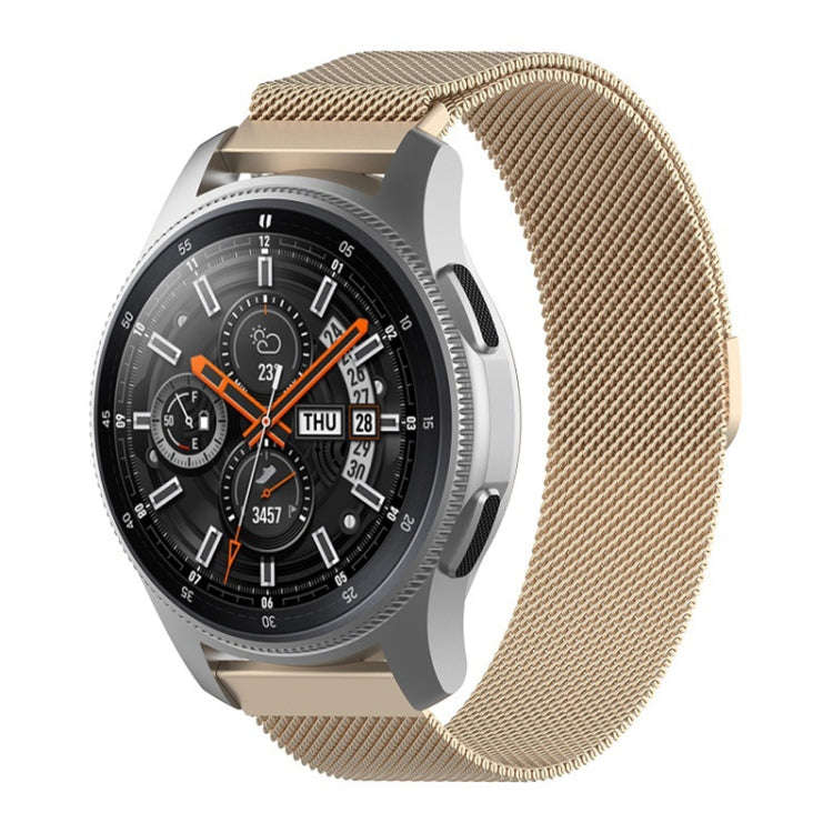 For Galaxy SM R800 46mm Milanese Watch Band(Champagne Gold)