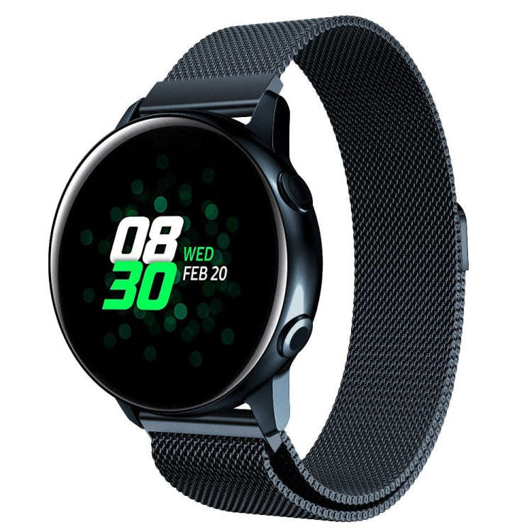 For Galaxy Watch Active Milanese Watch Band(Gray)