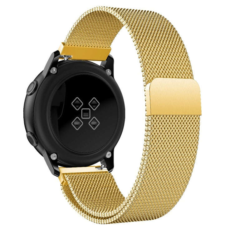 For Galaxy Watch Active Milanese Watch Band(Golden)