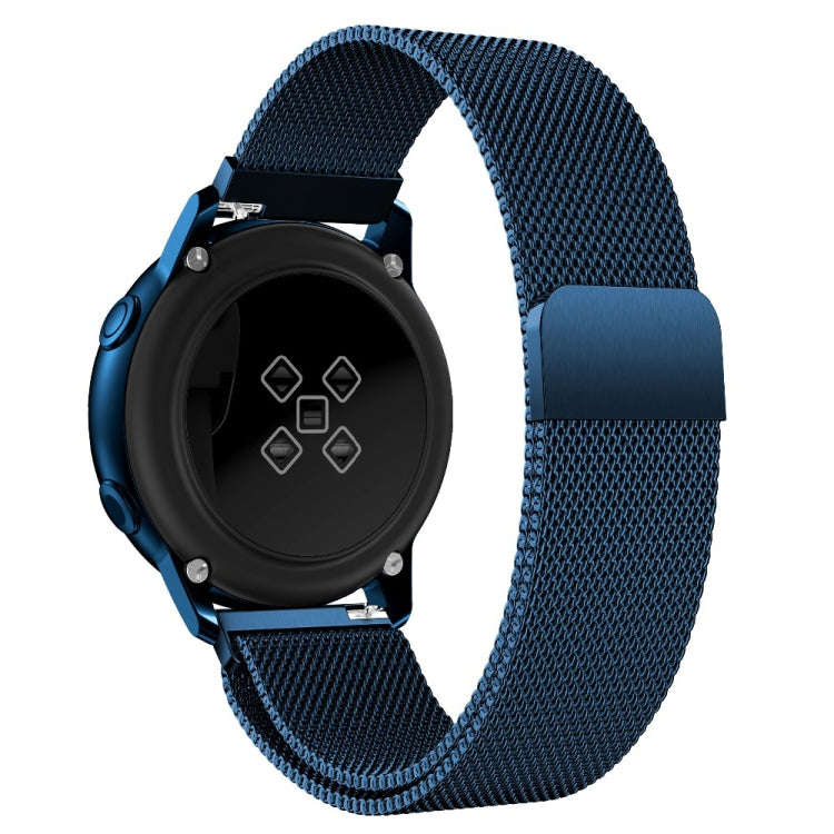 For Galaxy Watch Active Milanese Watch Band(Blue)