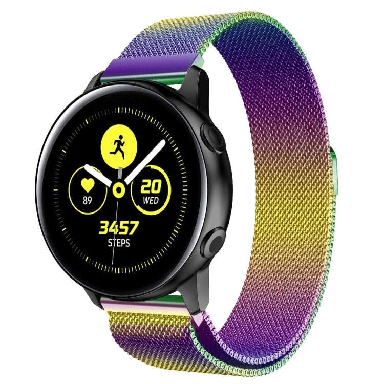For Galaxy Watch Active Milanese Watch Band(Colorful)