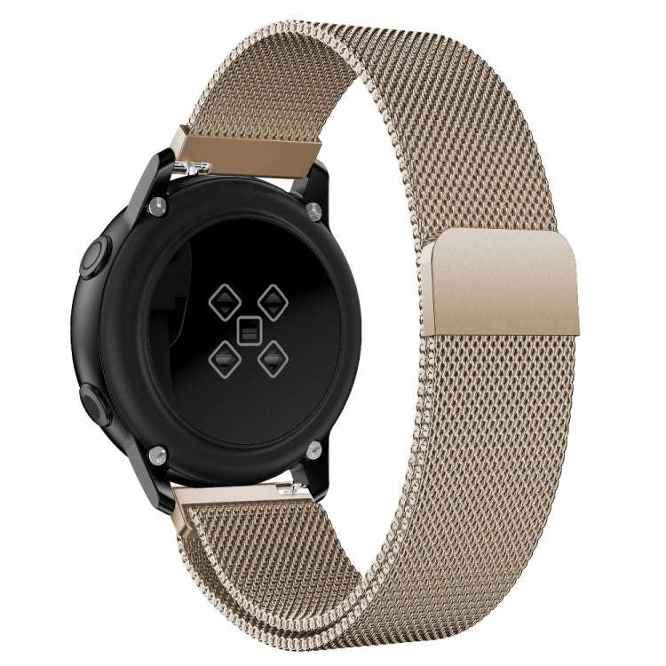 For Galaxy Watch Active Milanese Watch Band(Champagne Gold)