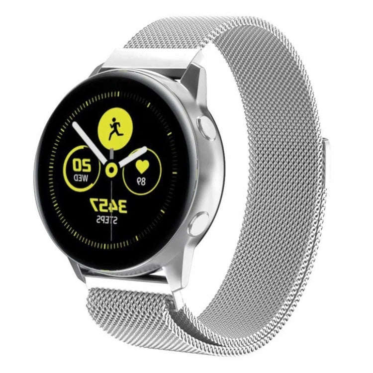 For Galaxy Watch Active Milanese Watch Band(Silver)