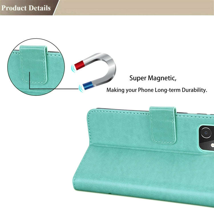 For Huawei nova 9 Rose Embossed Leather Phone Case(Green)