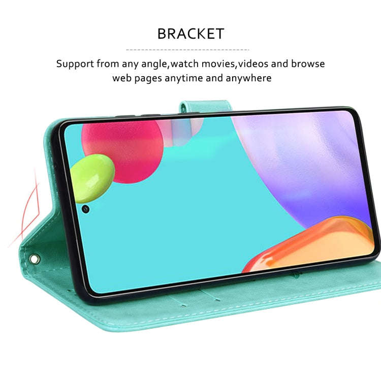 For Huawei nova 9 Rose Embossed Leather Phone Case(Green)