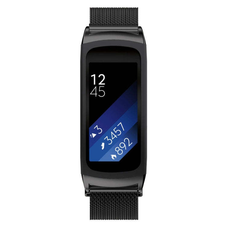 For Galaxy Gear Fit 2 & R360 Milanese Watch Band(Black)