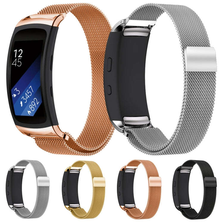 For Galaxy Gear Fit 2 & R360 Milanese Watch Band(Golden)