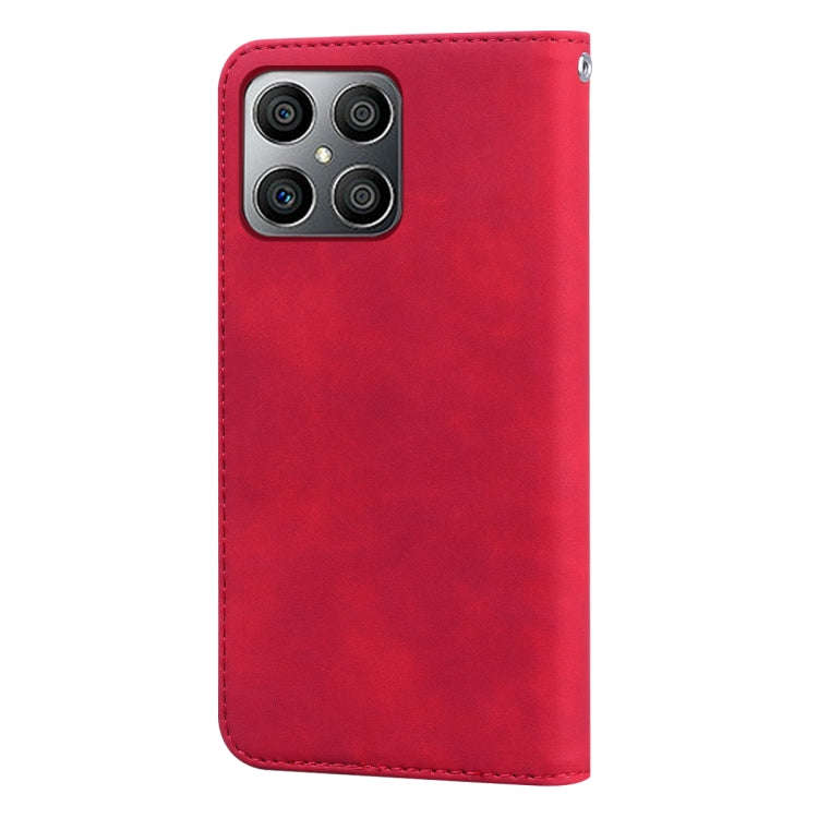 For Honor X8 / X30i Frosted Business Magnetic Flip Leather Phone Case(Red)
