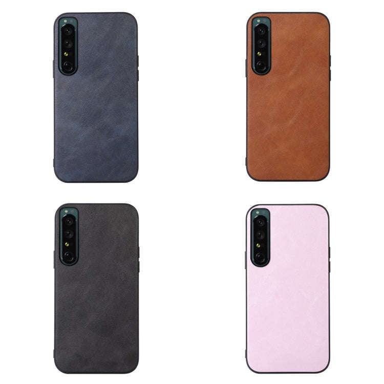 For Sony Xperia 1 IV Cowhide Texture PU Phone Case(Pink)
