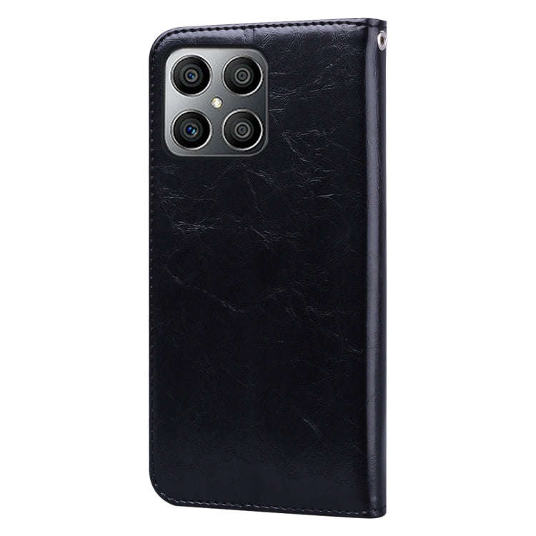 For Honor X8 / X30i Oil Wax Texture Leather Phone Case(Black)