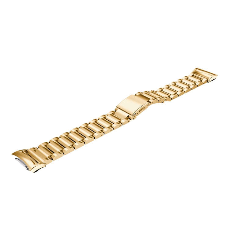 For Galaxy Gear Fit 2 & R360 Three Pearl Steel Watch Band(Golden)