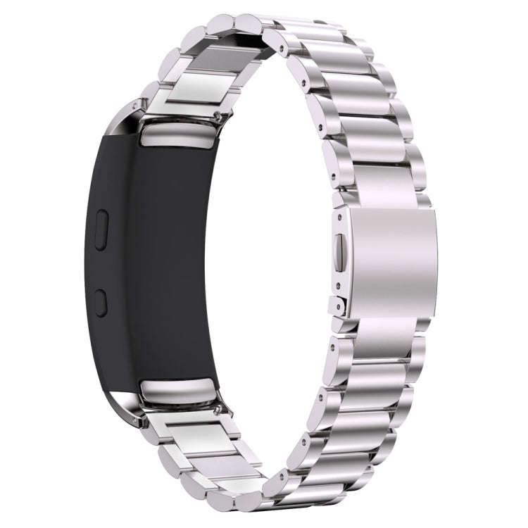 For Galaxy Gear Fit 2 & R360 Three Pearl Steel Watch Band(Silver)